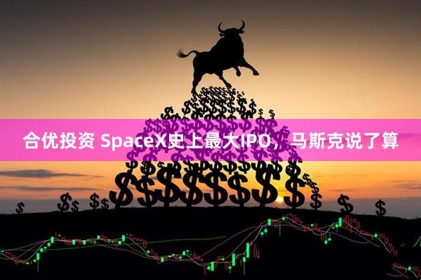 合优投资 SpaceX史上最大IPO，马斯克说了算